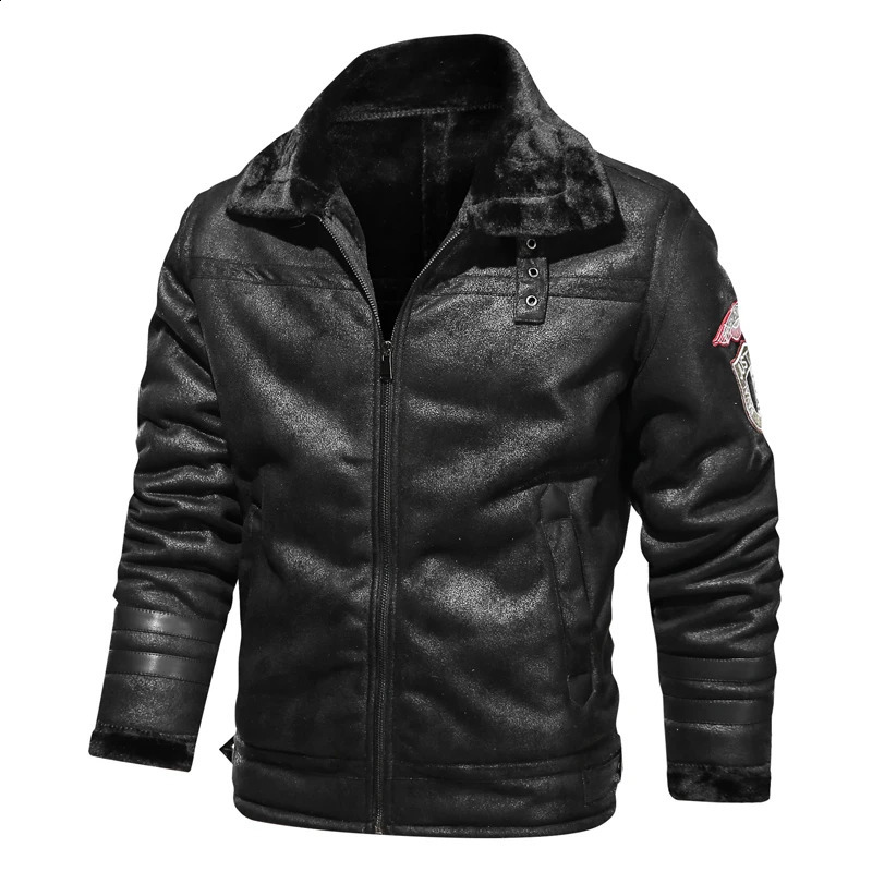 Men's Jackets high quality Leather jackets business 2023 Slim Genuine Bomber Jacket Men Real Flights Black Pilot Coats 231116