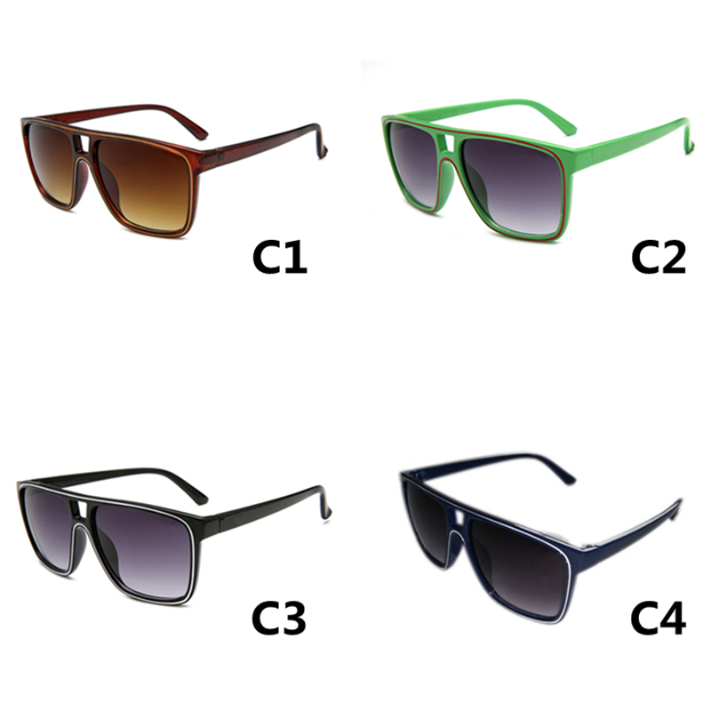 Óculos de sol quadrados clássicos de moda Men Vintage Plastic Sun Glasses Women Green Blue Style Sports Sports UV400