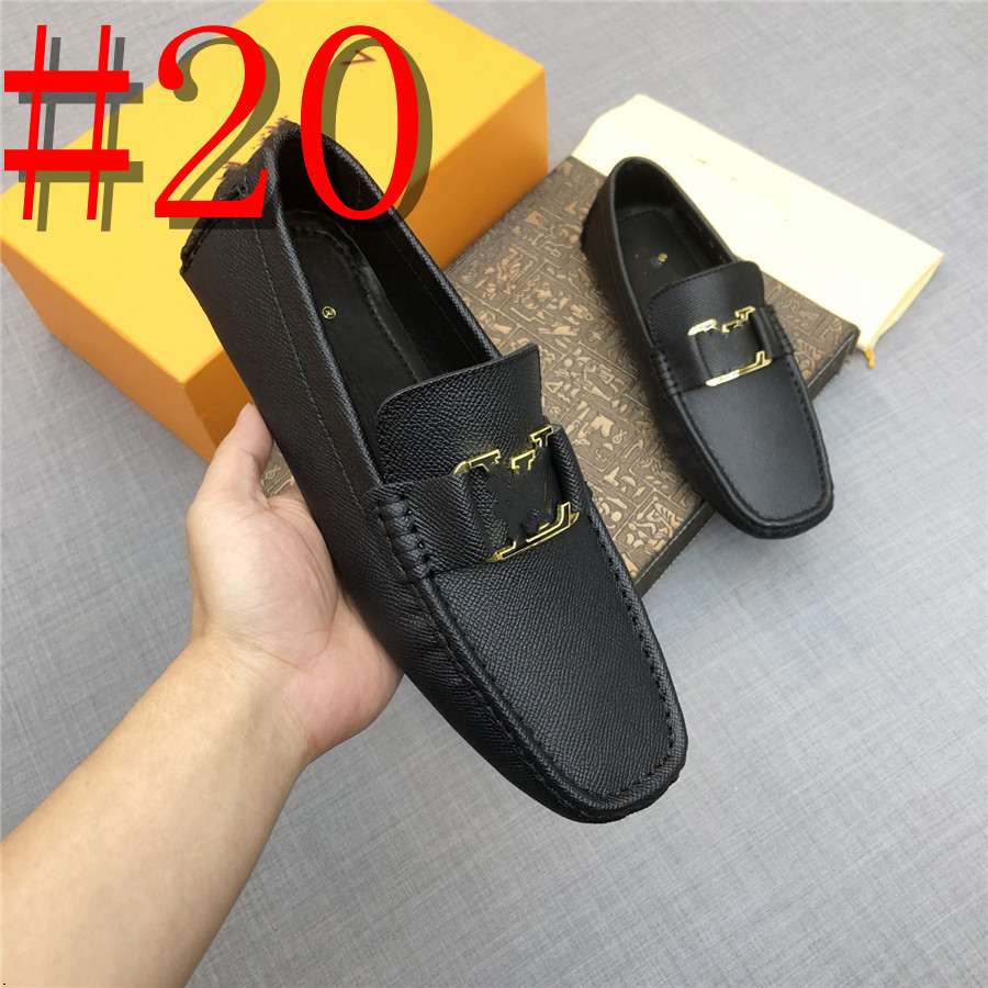 43MODEL TOP Quality Designer Men Loafers Shoes Luxurious Boat Shoes Men's Mocassins 2023 New Fashion Driving Shoes Slip on Walking Flats Leather Mocassin Homme