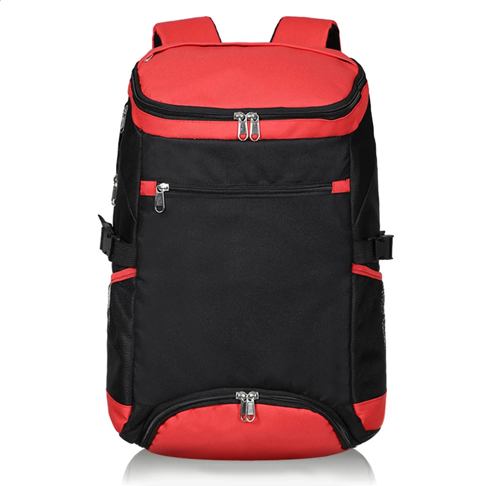 Sacos de tênis 25L Saco de raquetes de tênis de grande capacidade com zíper completo Raquetes de padel Mochila com alça de ombro ajustável para homens, mulheres, jovens e adultos 231116