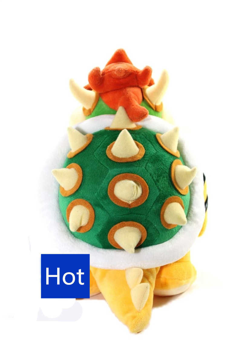 Stuffed Plush Animals Catoon Film anime 10" 26cm Bowser dragon Soft Stuffed Plush Toy doll model baby kids best gift