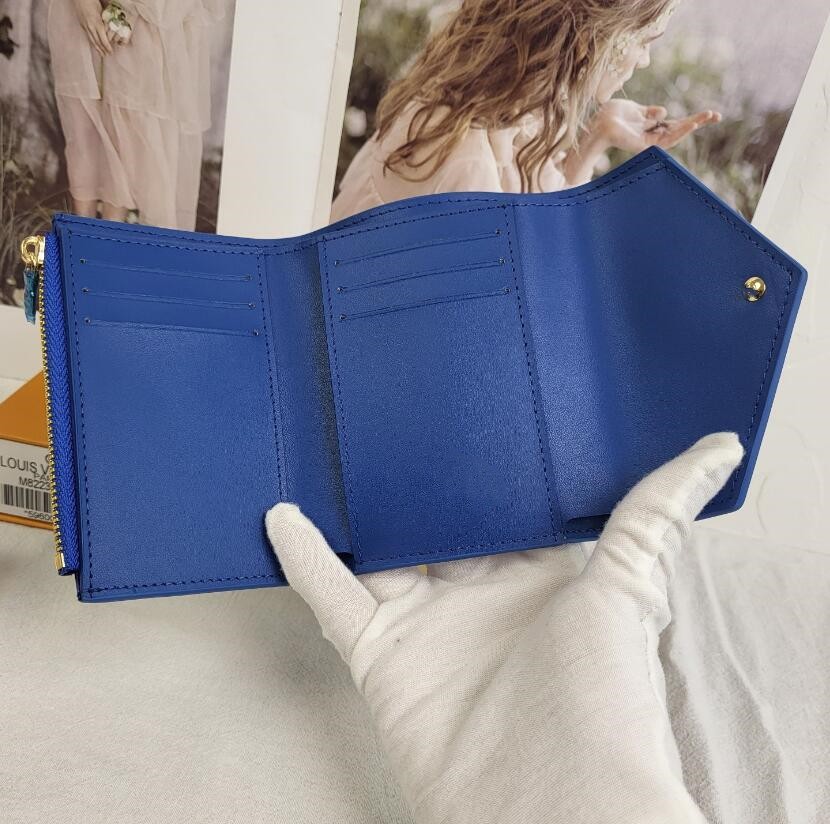Plånbok kvinnor väska äkta läder handväska kort slot mynt väskor överlägsen kvalitet kvinnlig kreditkortshållare med låda gåva
