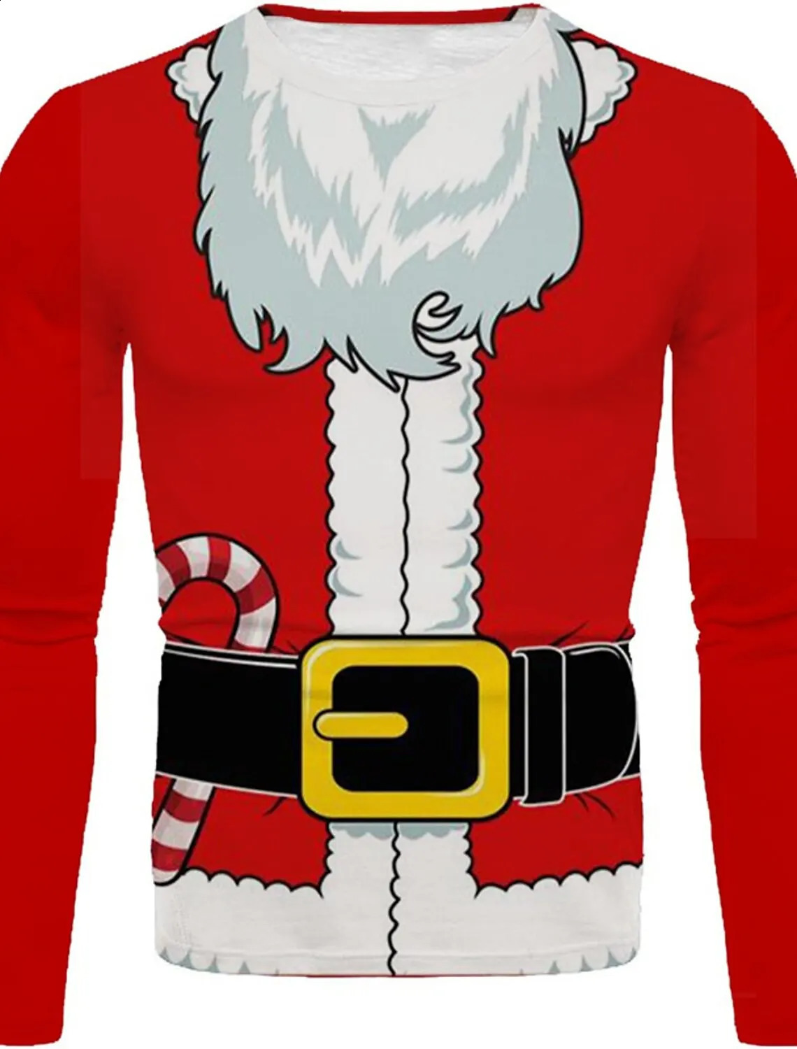 Mens Tshirts Mens Christmas Seris Long Sleeve Tshirt For Men Clothing Fake Fashion Overdimensionerad Harajuku 3D Full Printing Clothing 231116