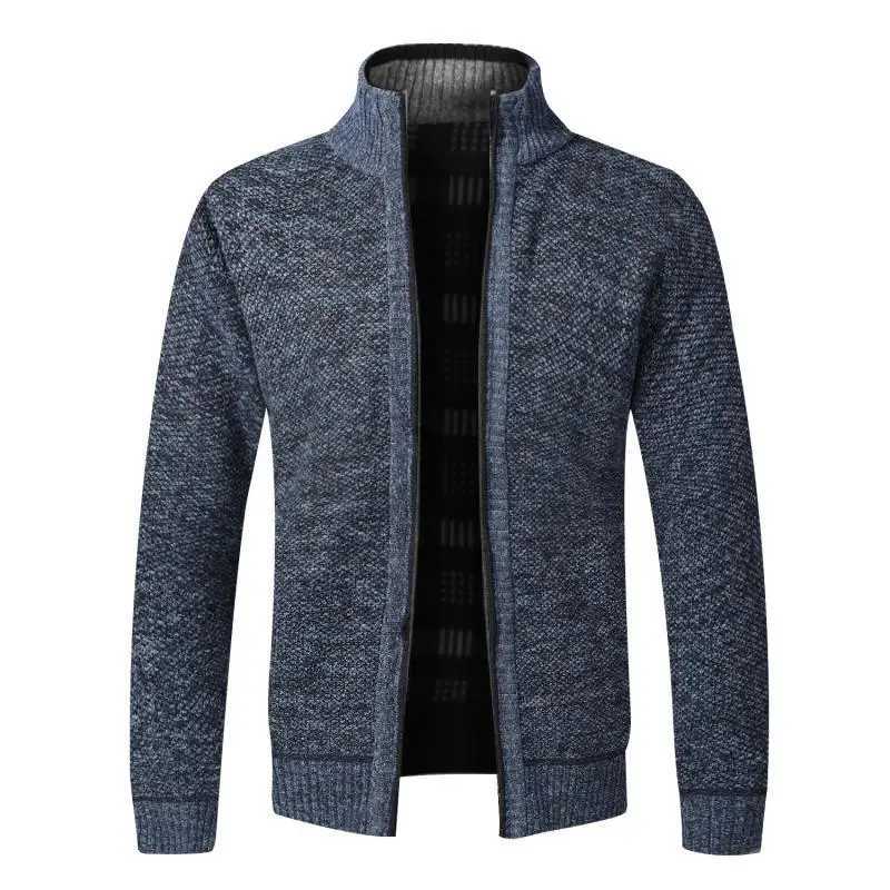 Men's Sweaters 2023 Men's Knit Cardigan Winter Zip-up Vintage Warm Fleece Clothing Over Slim Fit Sweaters Male Korean Style Golf Outerwear Coat J231116