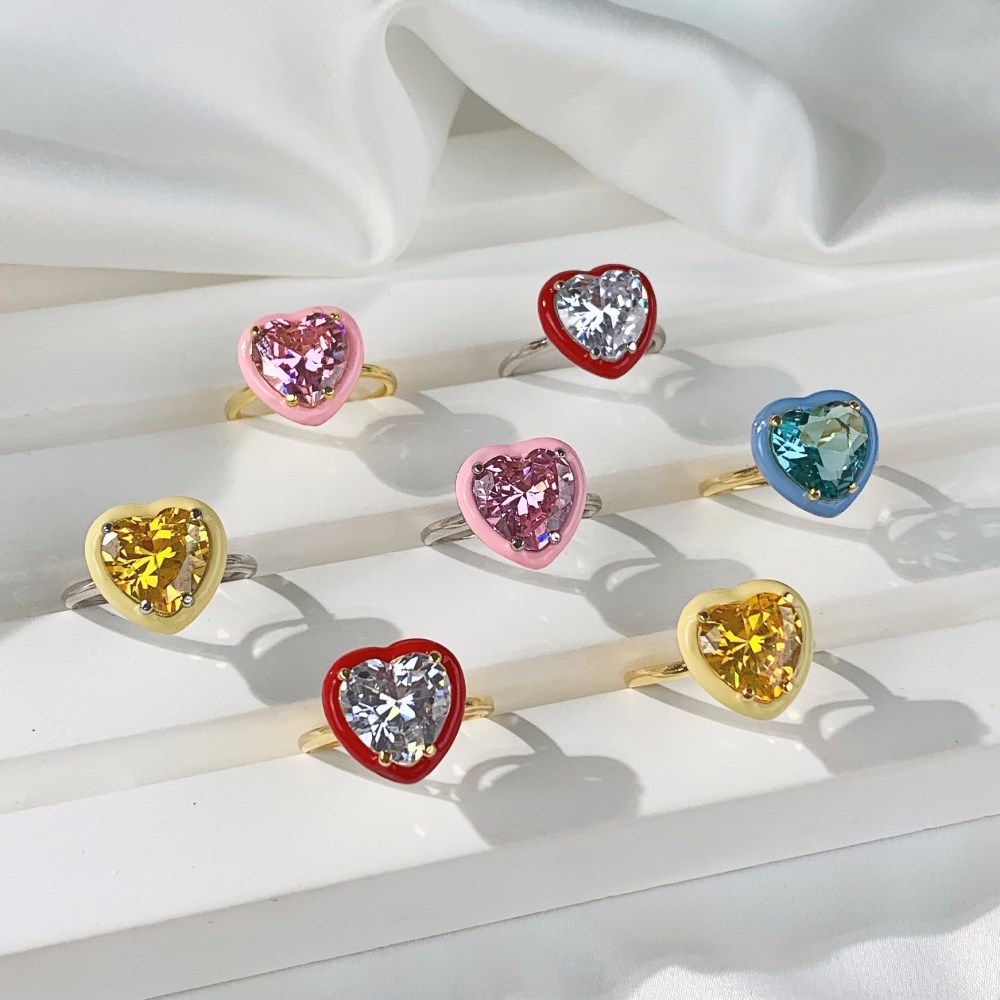Bague en diamant Queen Heart Lab, bague de mariage en argent sterling 100% véritable 925 véritable, pour femmes et hommes, bijoux de promesse de fiançailles