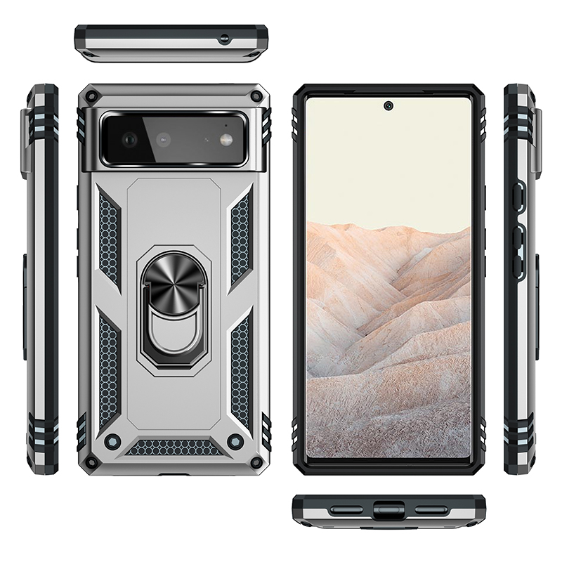 Custodie cellulari antiurto Armor Google Pixel 3A 4A XL 5 5A 6 6A 7 7A 8 8A Pro Custodia telefono con cavalletto magnetico di grado militare Shell