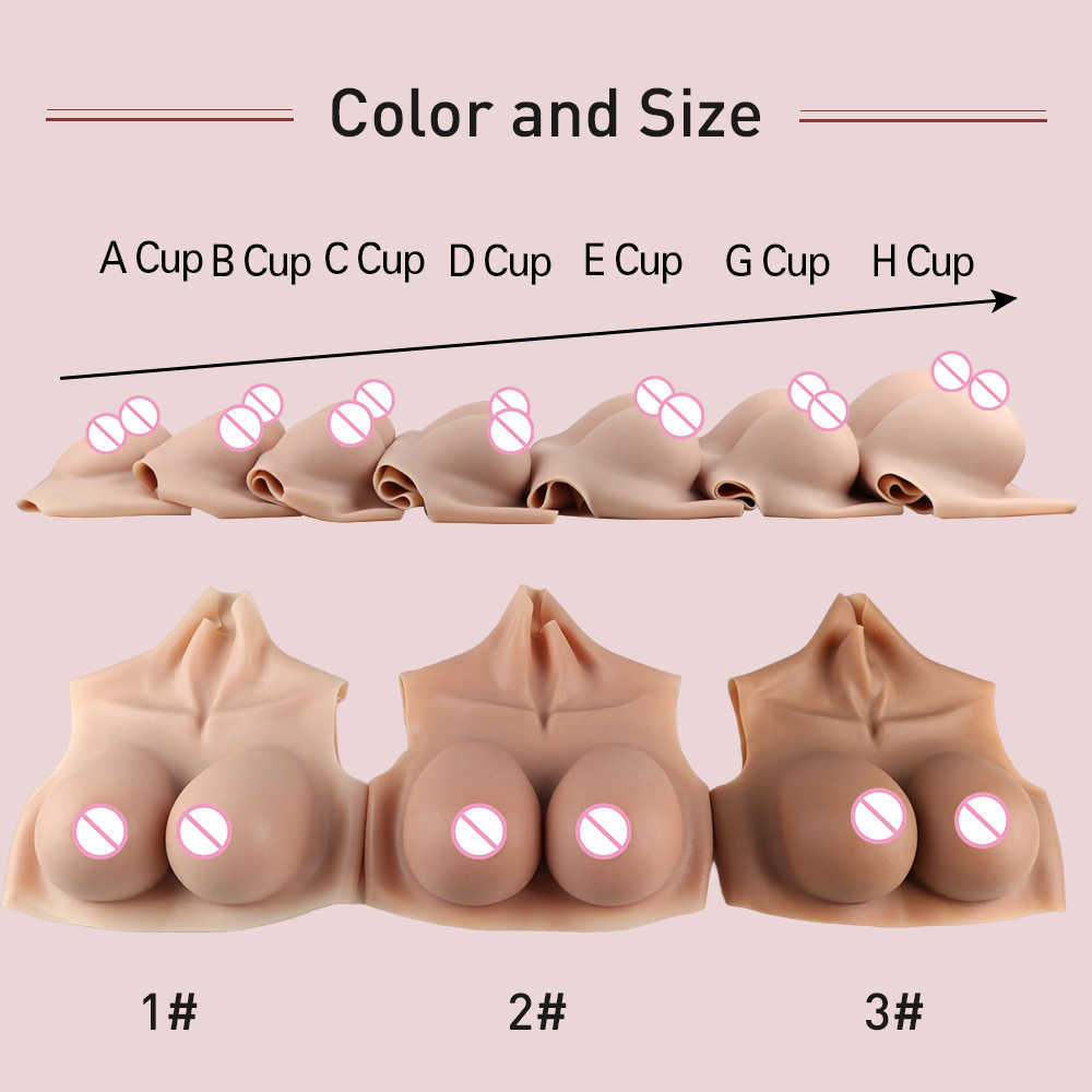 Breast Form Tgirl Silicone Breasts Drag Queen Costume for Crossdresser Sissy Sexy Fake Boobs Transgender Shemale Huge Nipples Silicon Form W0417