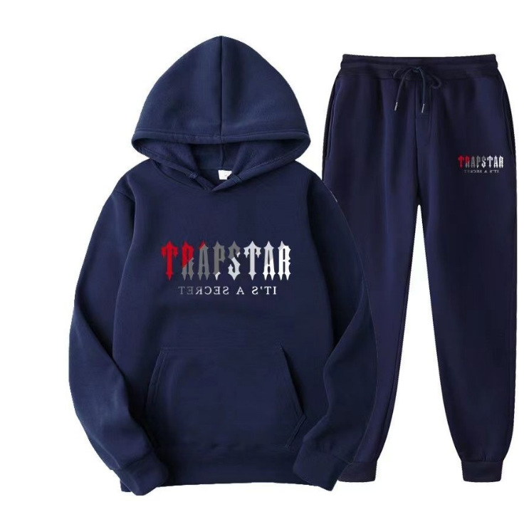 Trapstars Mens tech trapstar track suits hoodie rainbow hoodedEmbroidery Plush Letter Decoration Thick TRAPSTA Rfmen and women sportswear suit zipper trousers