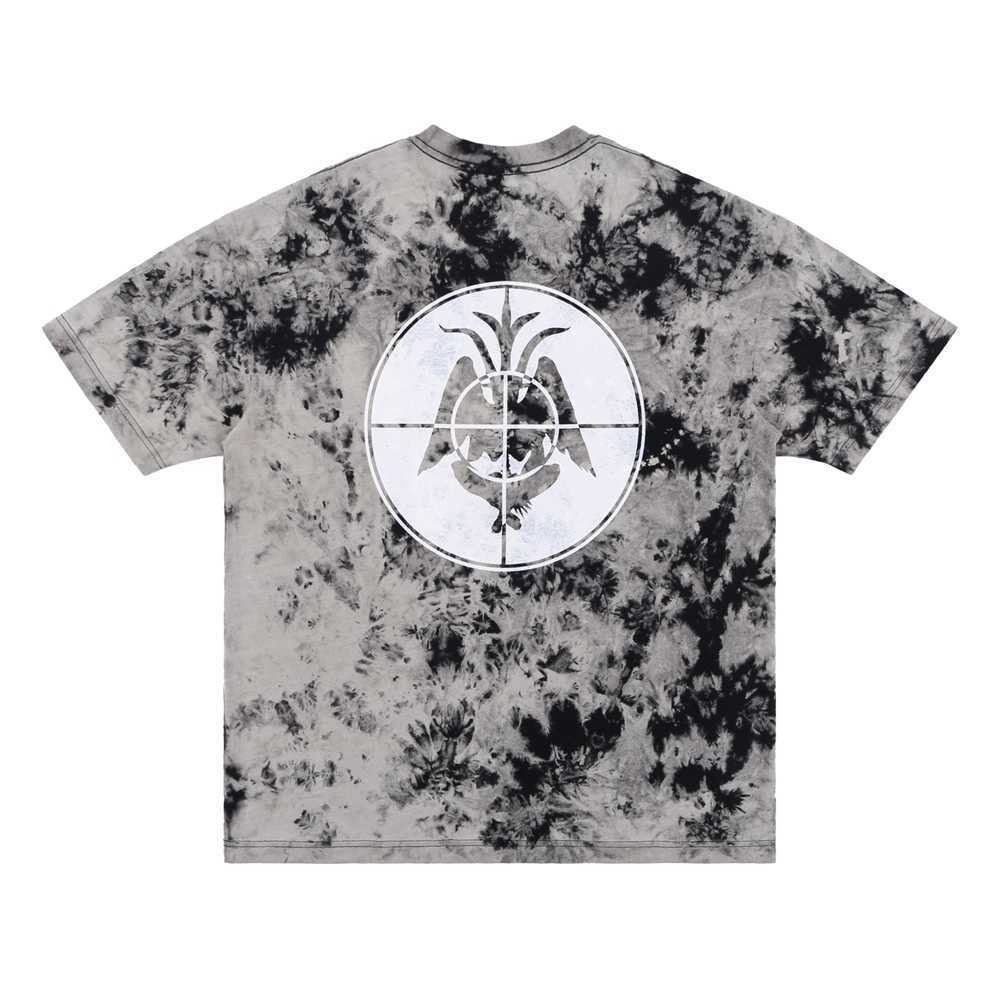 T-shirts pour hommes Saint Michael 2023SS Hommes Femmes T-shirt Tie-Dye Broderie Lavé Détresse Vintage Hip Hop High Street Casual T-shirts surdimensionnés