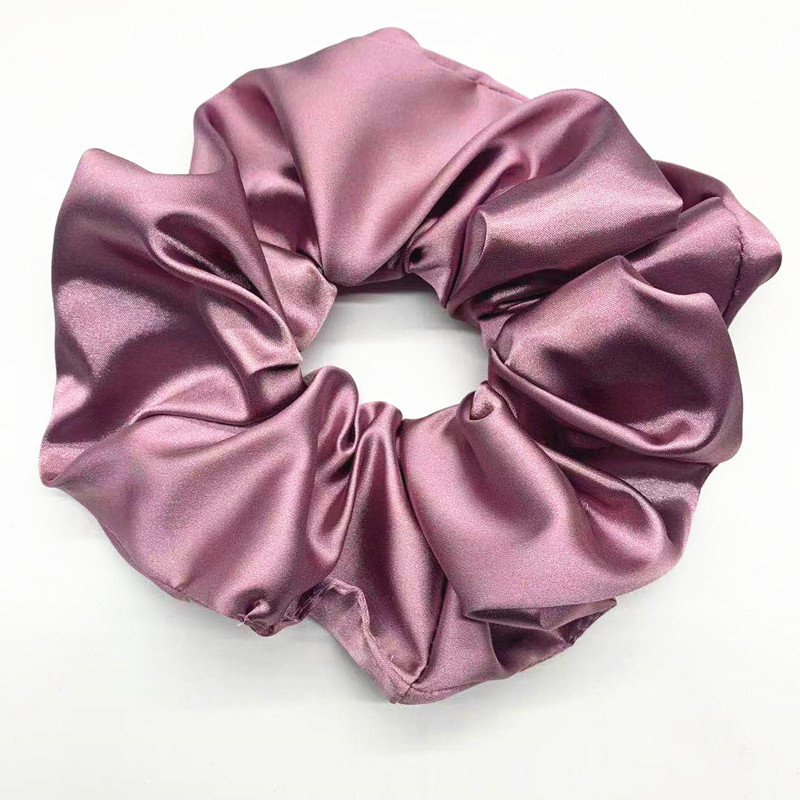 Reale 100% Seta Grande Scrunchie Donne Elastiche Fatte A Mano Multicolor Fascia Dei Capelli Titolare Coda di Cavallo Fascia Accessori Capelli Cravatte Gum