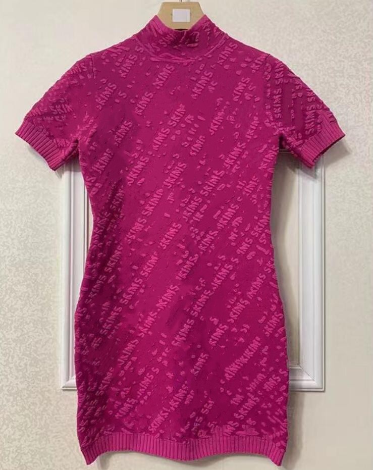 2023ff女性のカジュアルドレスニットTシャツデザイナーレディースベストD esignerカラーレタープリントベストニットドレス