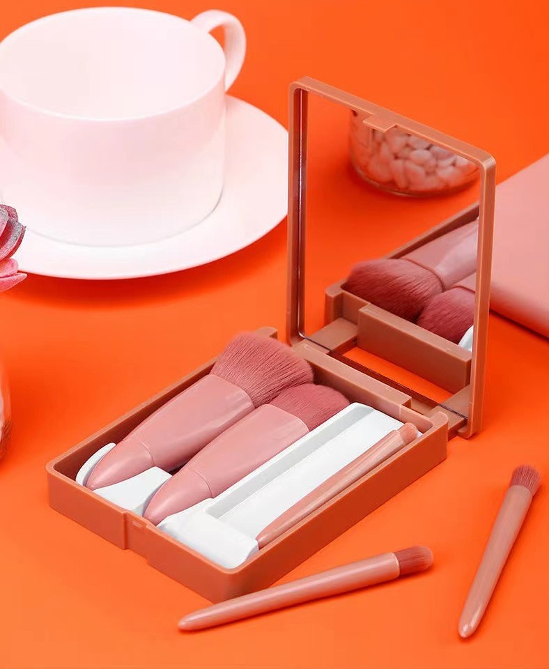 5 pièces ensemble de pinceaux de maquillage pinceau Blush Mini pinceau pour les yeux poudre cosmétique ombre à paupières fond de teint Blush mélange pinceau de maquillage Maquiagem