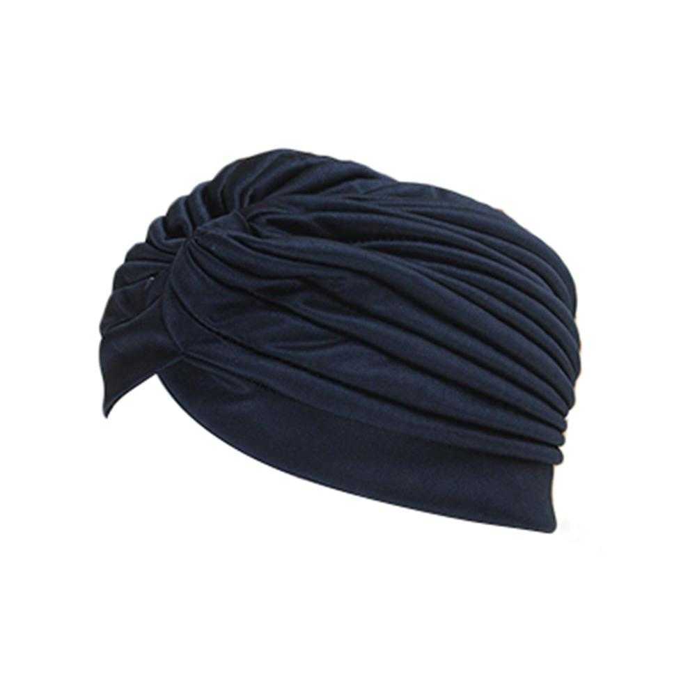 Capas de natação Capace de tampa de natação Chapéu de banho Proteger cabelos longos O orelhas de turbante de tecido plissado de cabeceira de ioga Caps Multi Colors Turban P230418