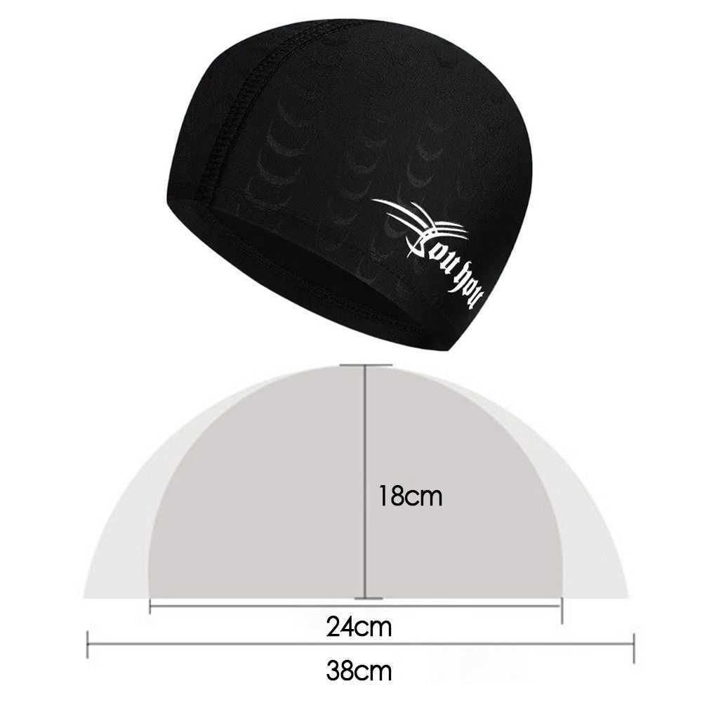 Swimming caps Flowers Printed Swimming Caps For Men Women Elastic Nylon Ear Protection Long Hair Pool Bathing Hat Ultrathin Bathing Caps P230418