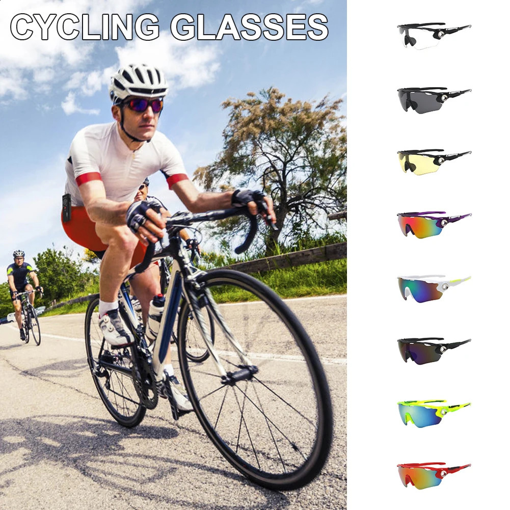 Utomhusglasögon Fashionabla Cycling Sports Solglasögon Män kvinnor Glasögon MTB Road Riding Bike Goggles Accessories 231118