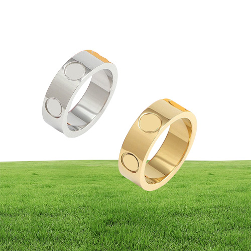 Alta qualidade designer de aço inoxidável banda anéis moda jóias men039s casamento promessa anel women039s presentes5139942