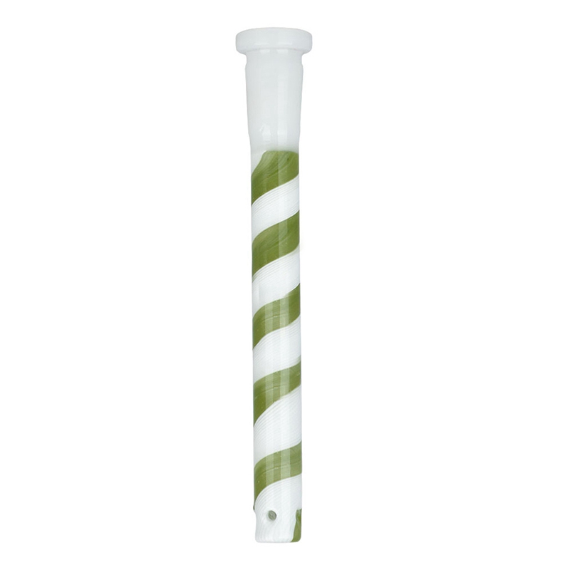 Colorful Stripe Smoking Pyrex Thick Glass Portable Removable Herb Tobacco Waterpipe Filter Bong Down Stem Bong DownStem Bowl Hookah Shisha Cigarette Holder