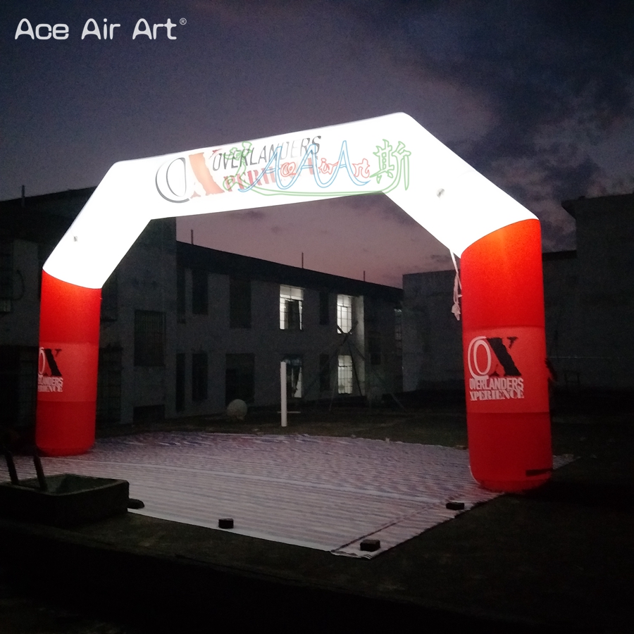 7mLx4mH o Arco Gonfiabile Personalizzato da Corsa Arco Gonfiabile Eventi Arco Gonfiabile Promozionale del Traguardo con Luci Giochi/Eventi Sportivi all'Aperto