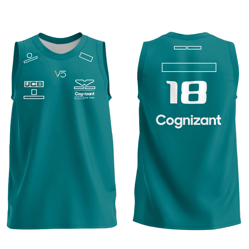 F1 Team 2023 Zomer Nieuwe Vest Formule 1 Racing Driver Nieuw Design Heren Sport Sneldrogend Vest Grote maat Ademend T-shirt