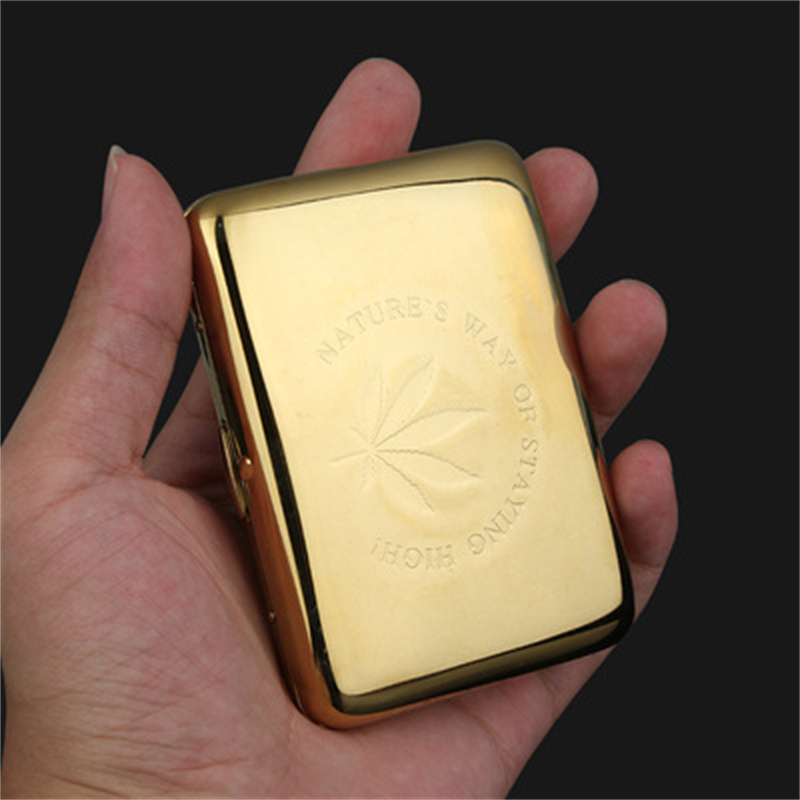 Smoking Pipe Portable cigarette case creative high-end mirror storage box