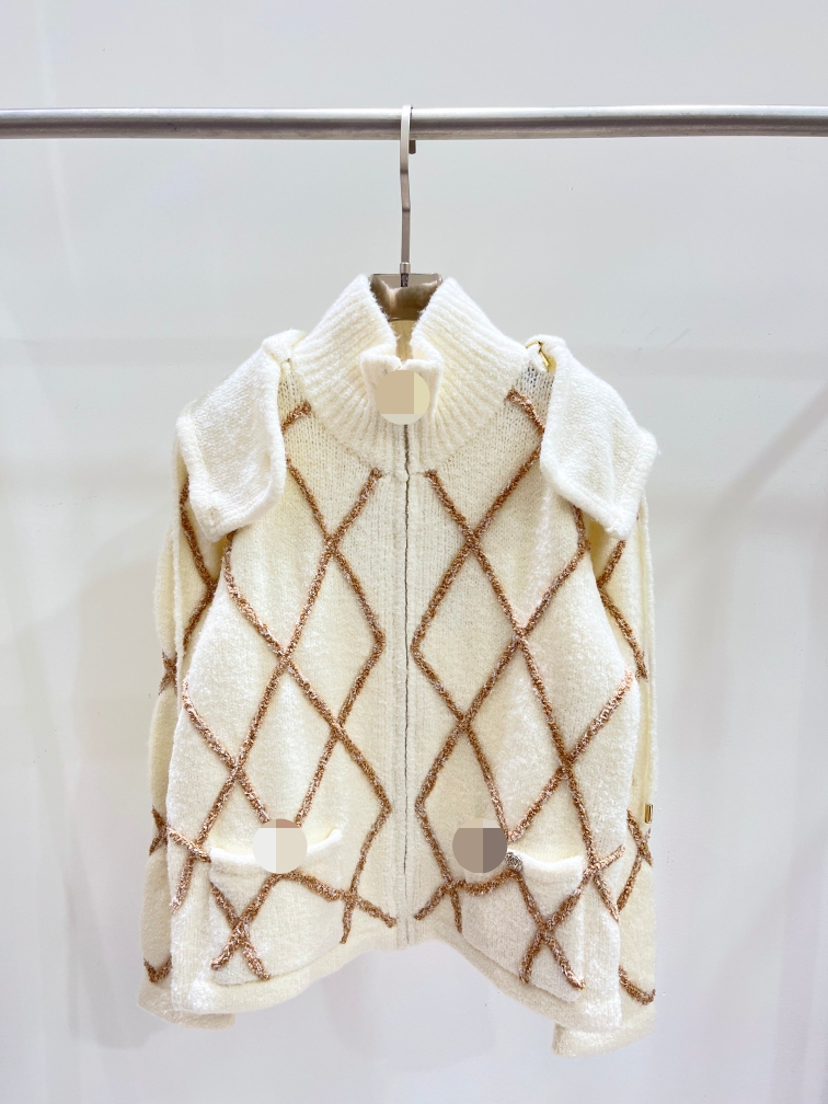 1116 XXL 2023 Pist Sonbahar Markası Aynı Stil Sweater Uzun Kollu Kapşonlu Haki Kayıtlı Kadın Giysileri Yüksek Kalite Kadınlar Qian
