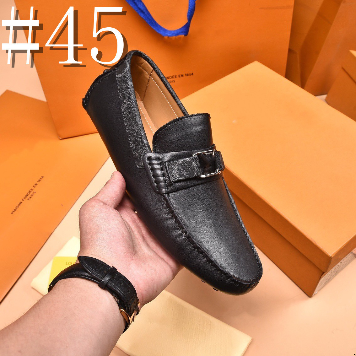 41-80MODEL 2023 Summer New Designer Men Canvas Boat Shoes Fashion Breathable Soft Driving Shoes Luxury Brand Casual Lightweigh Slip On Loafers Big Size 46