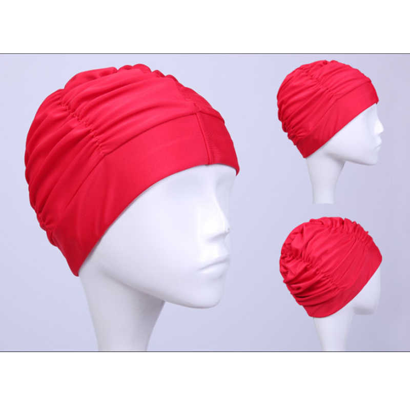 Caps Women's No size Solid Long Hair HAT TOB POLCA POLCA Acqua Sports Turbina elastica di nylon P230531