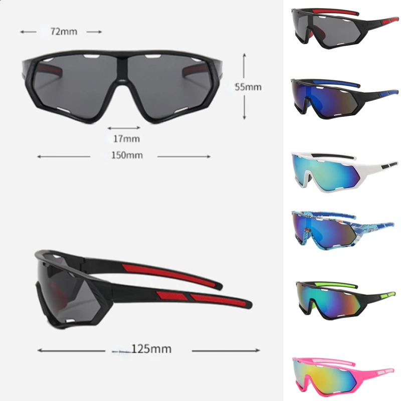 Lunettes de plein air Lunettes de sport Hommes Femmes Vélo Montagne VTT Cyclisme pêche UV400 lunettes de soleil colorées élégantes Lunettes de route de vélo 231118