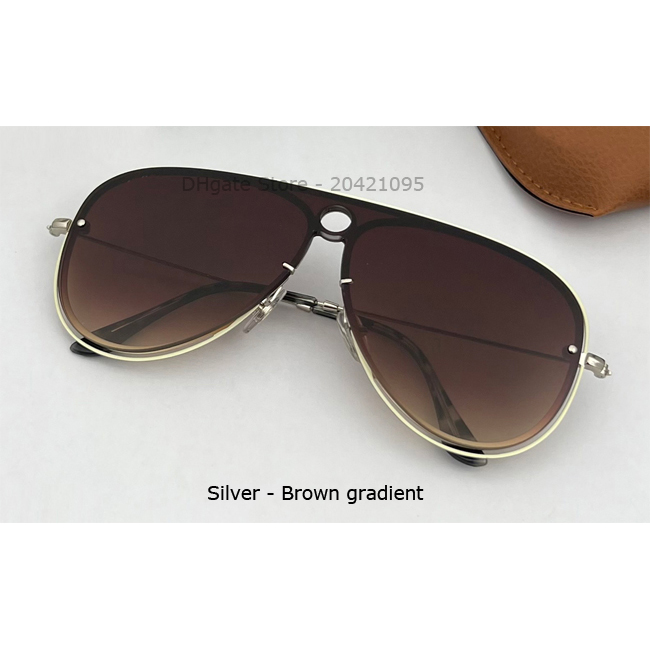 Mode AAAA Qualität Übergroße Sonnenbrille für Männer Frauen Metall Luftfahrt Sonnenbrille Vintage -Gradient UV -Schutz Gafas Brand Des253Q