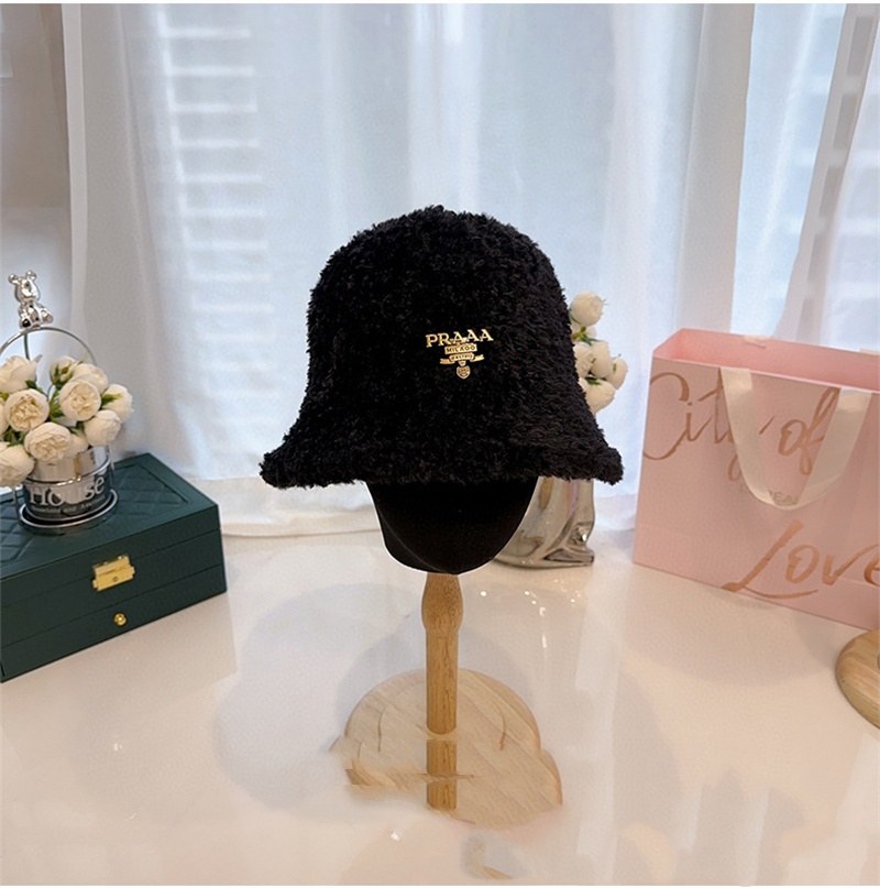 Luxury Designer New Mink Hair Fisherman Hat Warm Fashion Ladies Plush Hat Casual Shopping Fisherman Hat