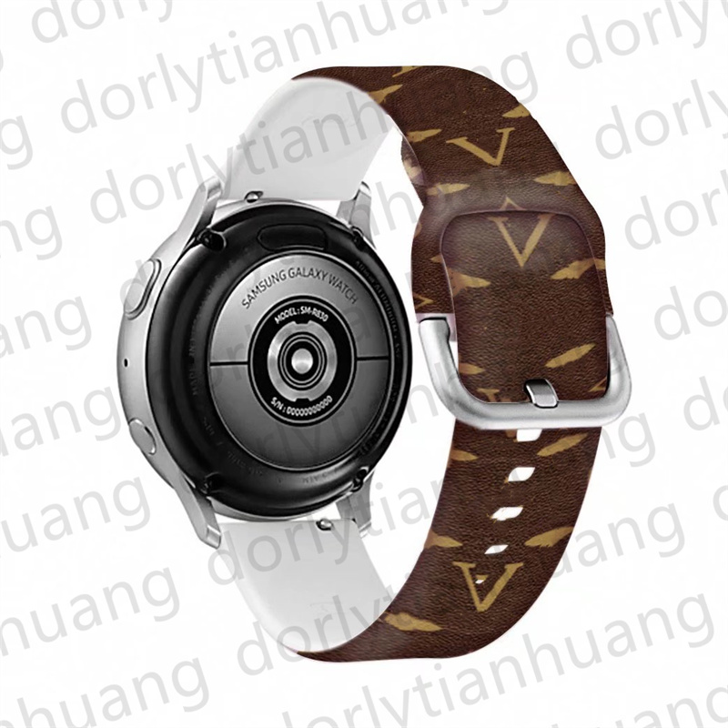 Cinturino orologio 20mm 22mm orologio Samsung Galaxy 4 5 cinturini classico 46mm 42mm attivo 2 3 Stampa a colori in silicone Bracciale business classico Cinturino orologio Huawei cinturino gt 2/3 / Pro