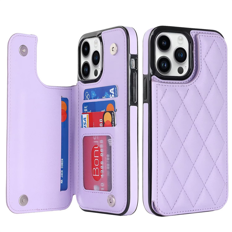 Card Slot Holder Leather Wallet Cases for iPhone 14 13 12 11 Pro Max Mini XR XS X 8 7 Plus Samsung S21 S22 S23 plus S23 Ultra A13 A14 A53 A54 5G Soft TPU Case Cover