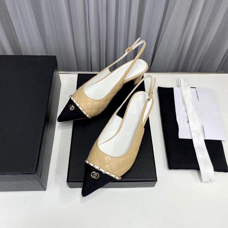 Высококачественные женские сандалии на каблуке с котенка высокая модные кожаные заостренные туфли сексуальные туфли для вечеринок офис женщины формальные шнурки коробки 35-41