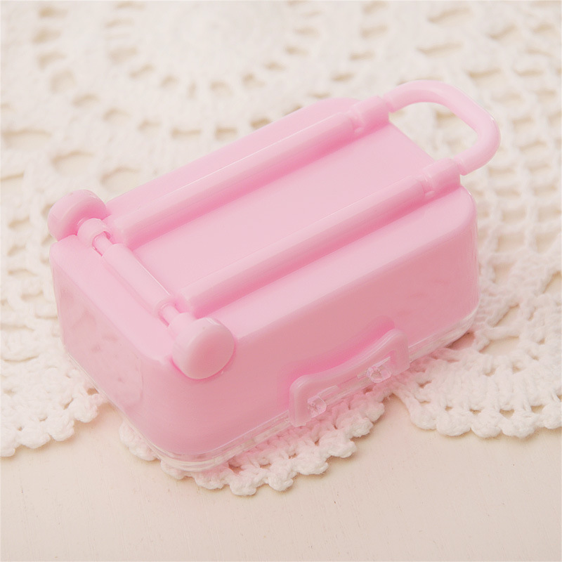 Baby Shower Candy Boxes Rolling Travel Mini Suitcase Shape Present Box Favor Box Wedding Favors Party Reception Cases Candy Package Dh7978