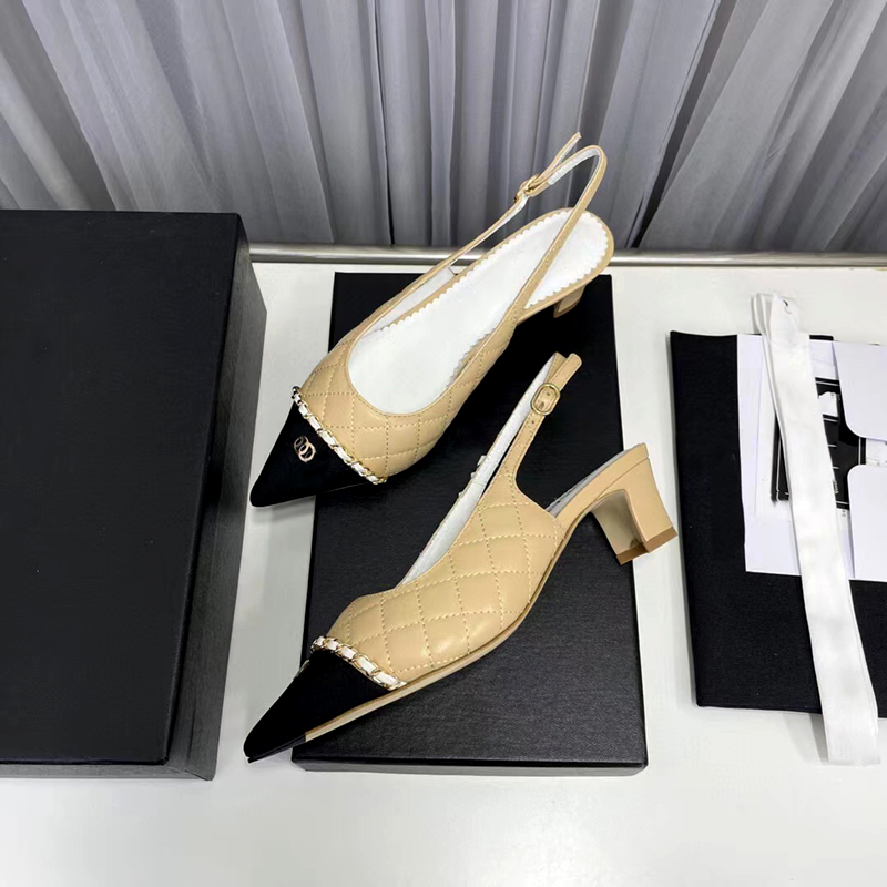 Высококачественные женские сандалии на каблуке с котенка высокая модные кожаные заостренные туфли сексуальные туфли для вечеринок офис женщины формальные шнурки коробки 35-41