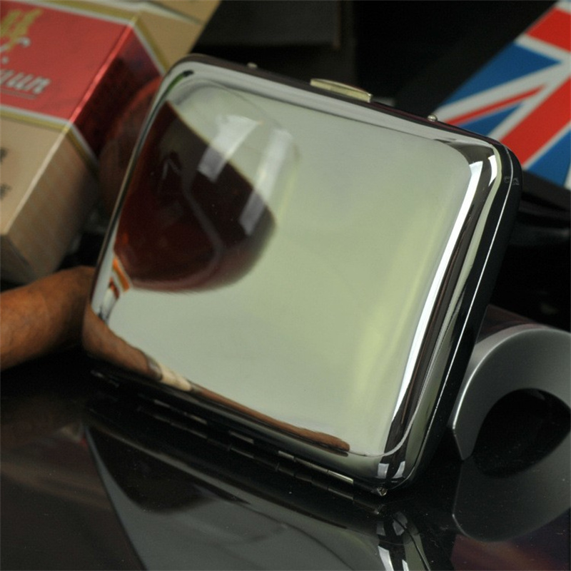 Étui à cigarettes Portable pour Pipe à fumer, boîte de rangement créative avec miroir haut de gamme