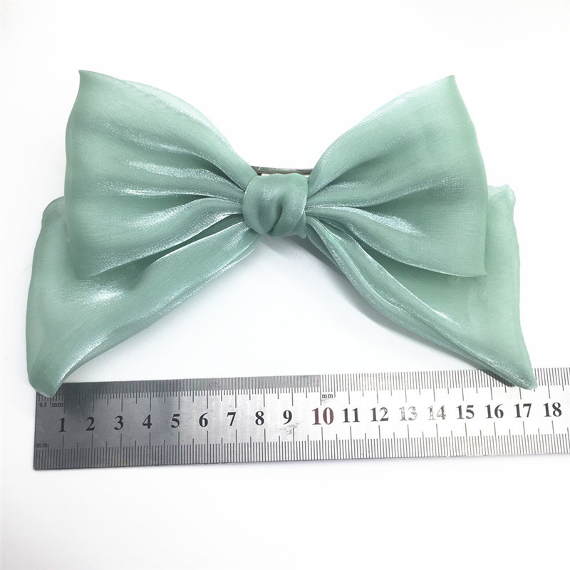 Bow Hairpin Elegant Hair Pin Vintage Top Clip Spring Clip Headband With Clips Retro Layer Butterfly Bow For Women Ribbon Simple