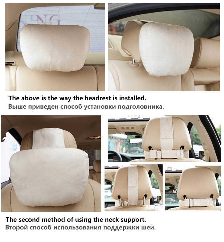 Ny högkvalitativ bilhuvudstöd Neck Support Seat / Maybach Design S Class Soft Universal Justerbar bilkudde Neckkudde