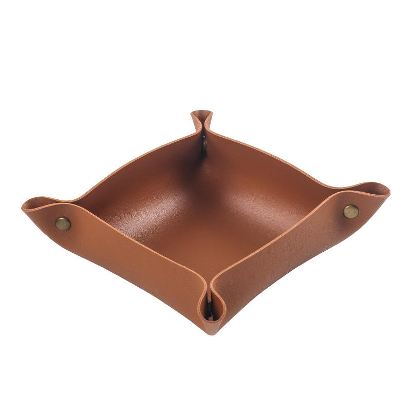 Smoking Pipe Portable and foldable PU leather tobacco straw tray, hand rolled cigarette tray