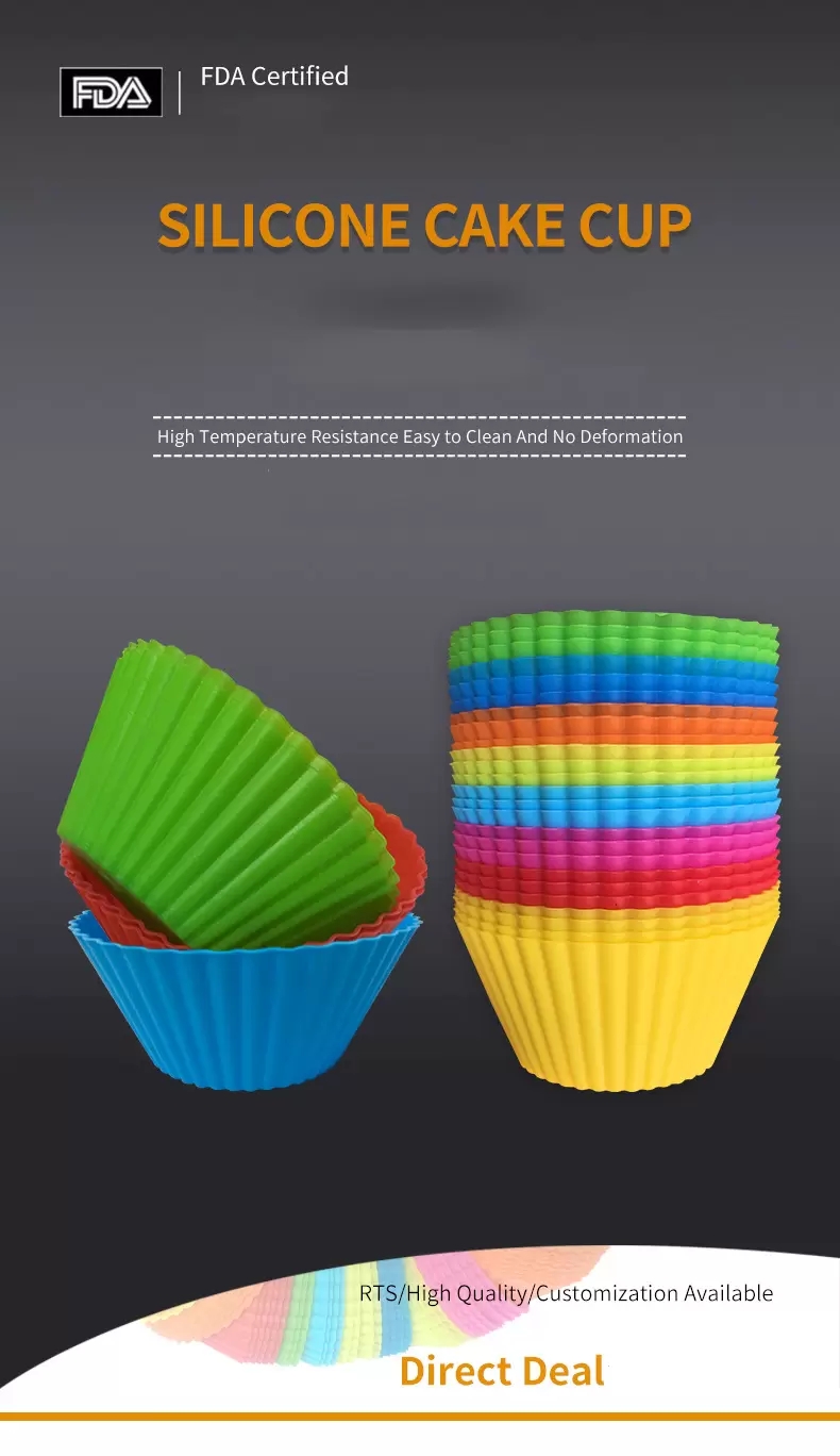 7 cm kaascake ronde cakekop siliconen muffin cup diy bakvorm pudding cake mal siliconen cake mal