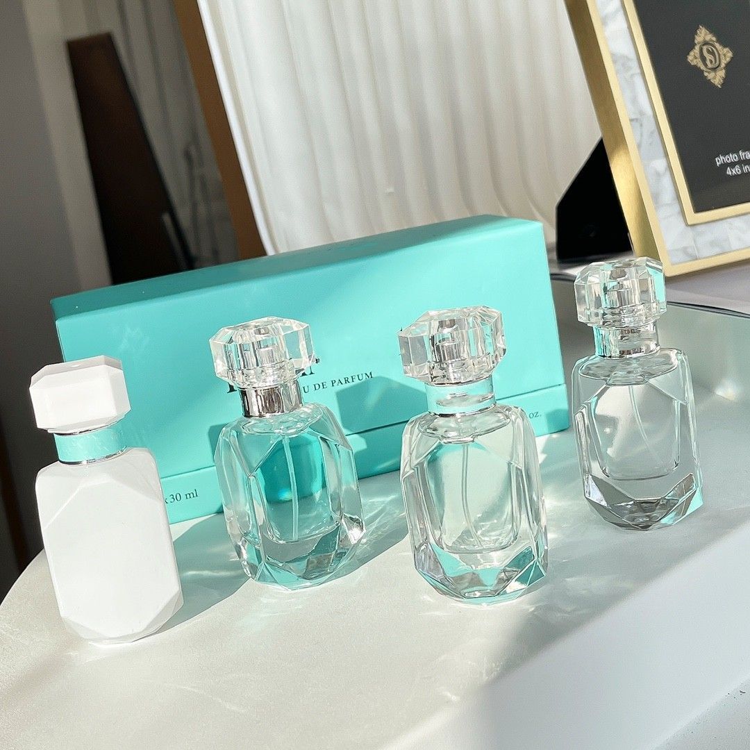 Dames parfum diamantglas cadeau set 30 ml 1.0fl.oz lady geur spray edp dast ruikt snelle levering