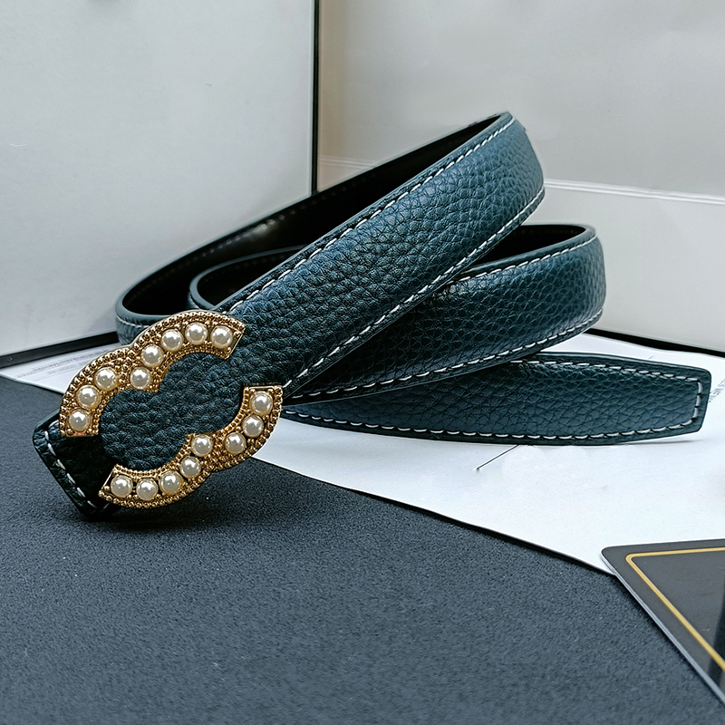 designer belt for women mens belt luxury classic belts needle buckle gold buckle head with full of pearls width 2.5cm size 95-115cm New fashion trend