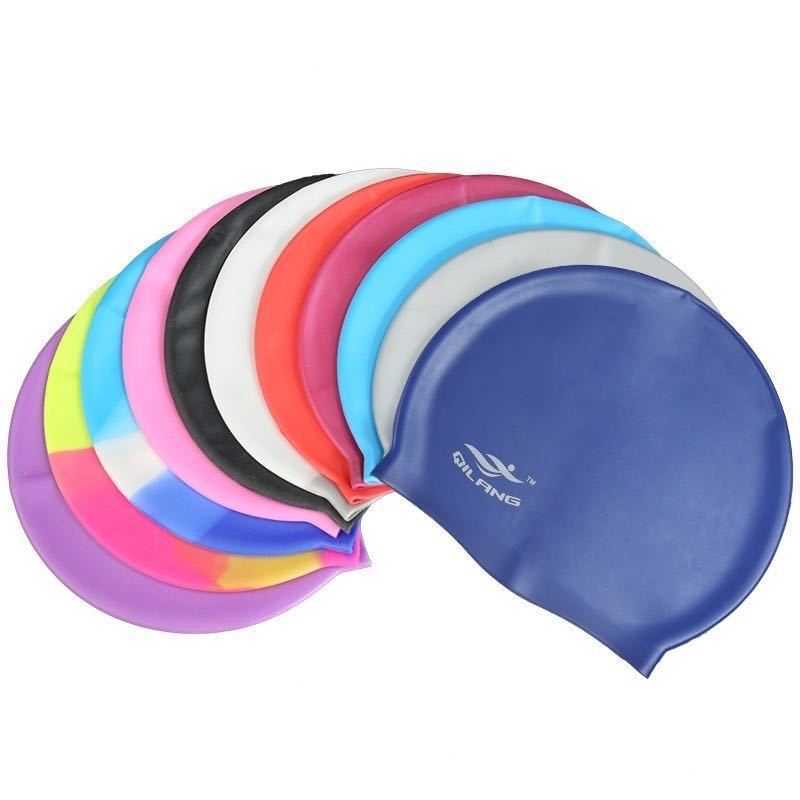 caps 2023 Impermeabile da donna in silicone Plus Size Colorato Capelli lunghi Sport Cappello da piscina adulti ad alta elasticità P230531