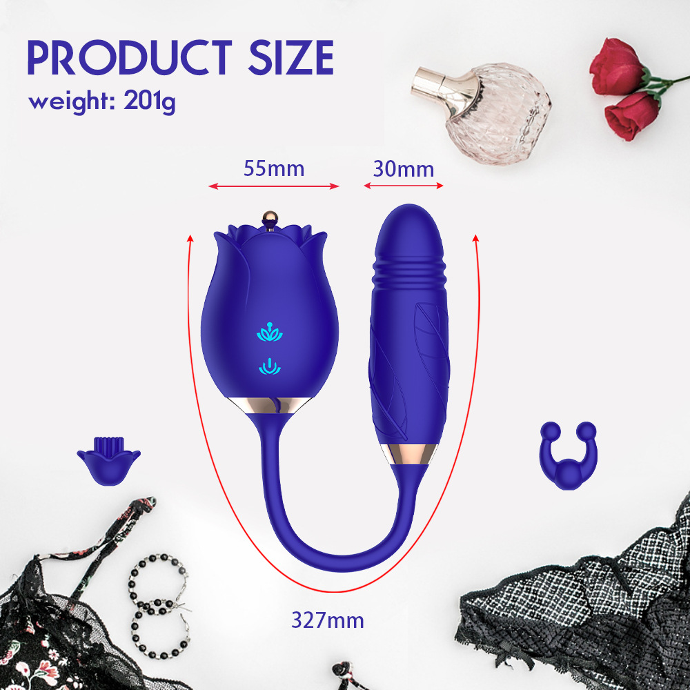 Female Vibrator Thrusting Vibrators Double-End Clitoris G-Punkt Analdildo Toys Female Vibrating Massager