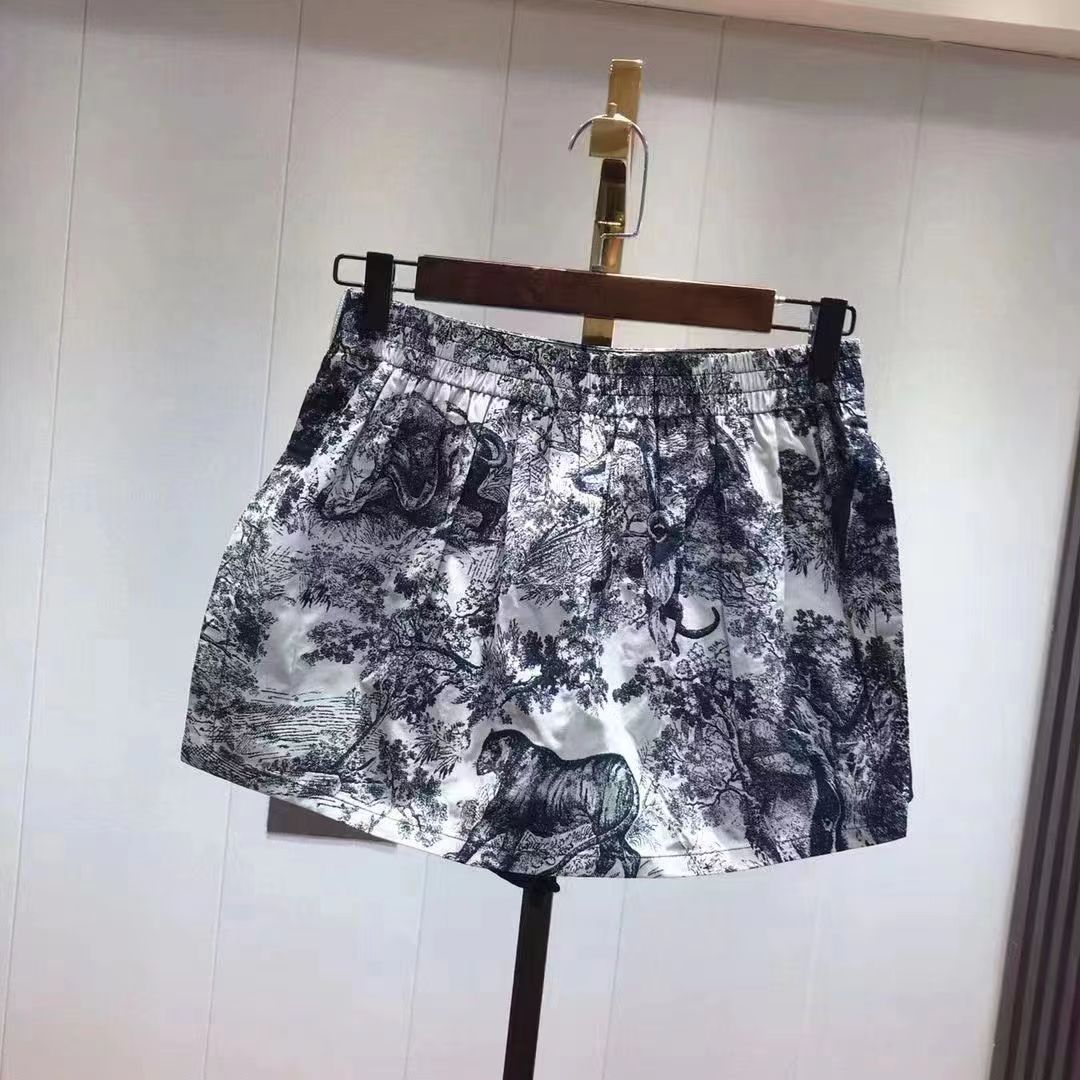 Design Sensation Animal Jungle Print Skirt Short Shorts with Temperament and Age Reducing Popular Style