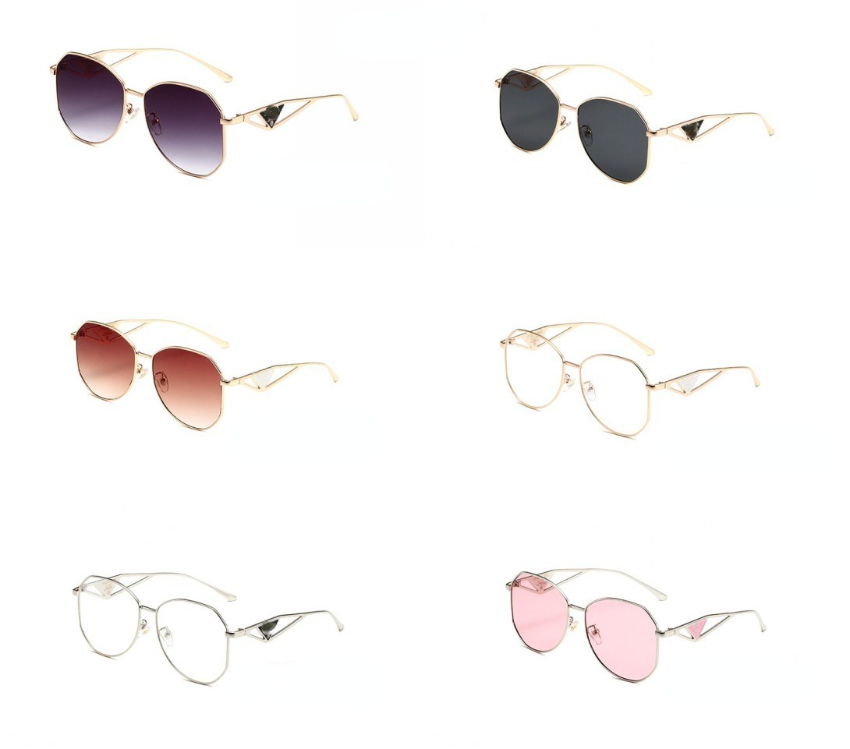 Lunettes de soleil de créateur unisexes, nouvelles lunettes de soleil SPR57 Classic P pour hommes et femmes, verres miroir grenouille