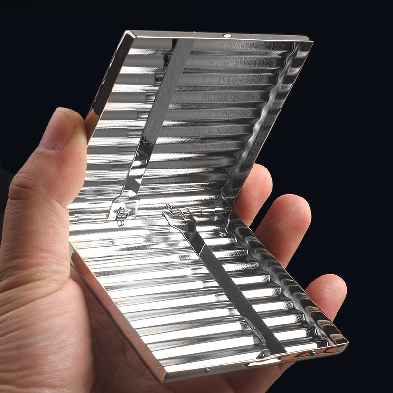 Smoking Pipe Design of Portable Copper Corrugated Card Slot for Double Gun Cigarette Boxes