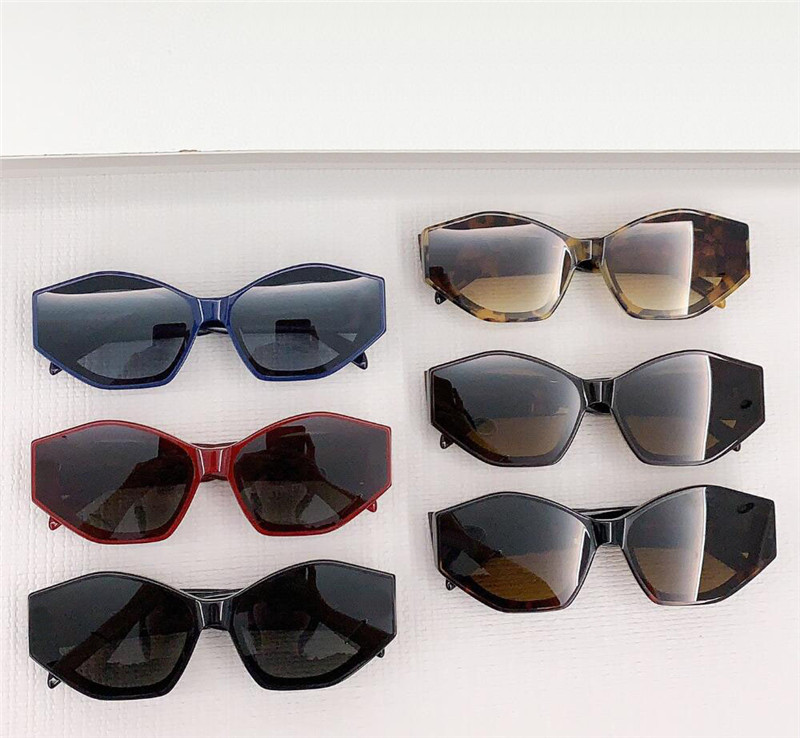 Ny modedesign Cat Eye Solglasögon Square147s Acetatram Enkel och populär stil mångsidig utomhus UV400 -skyddsglasögon