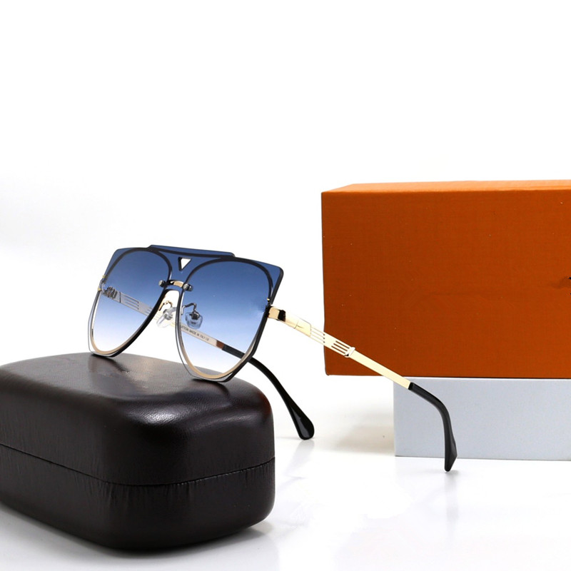 Mode solglasögon för män och kvinnor fyrkantiga ram v designer solglasögon unisex uv400 skydd guldpläterade glasögon ramar glasögon lunetter med låda