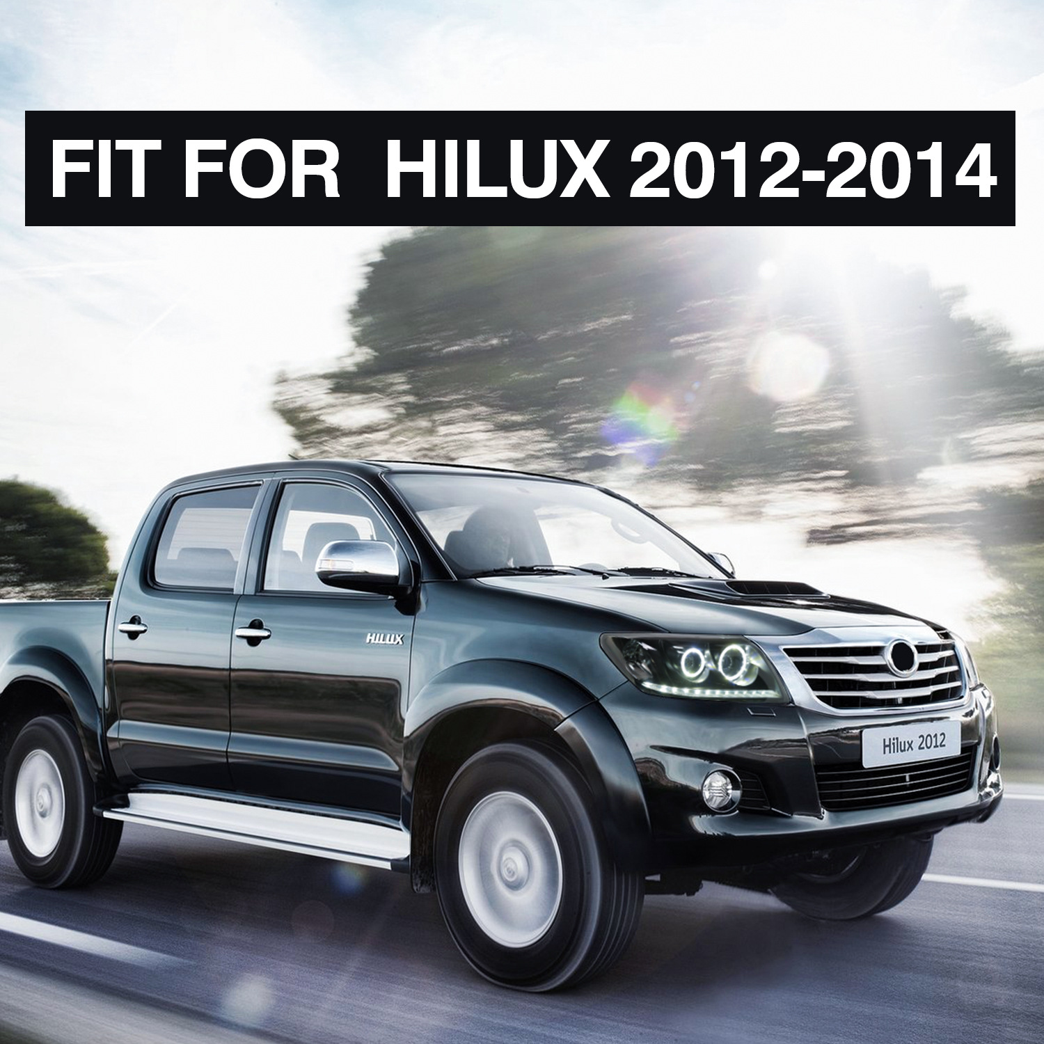 Светодиодные фары для Toyota Hilux 20 12-20 14, фары с бифокальными линзами, дальний свет, замена ходовых огней